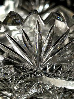 Brilliant American Cut Glass 8 Diameter