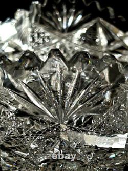 Brilliant American Cut Glass 8 Diameter