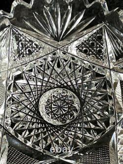 Brilliant American Cut Glass 8 Diameter