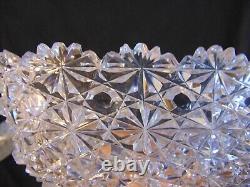 Brilliant Cut Glass Crystal Russian Pattern Hawkes Rectangle Serving Fruit Bowl