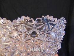 Brilliant Cut Glass Crystal Russian Pattern Hawkes Rectangle Serving Fruit Bowl