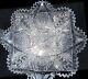 Brilliant Period American ABP Blown Cut Glass Crystal Curved Oval Form Bowl 10