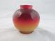 C1886 Hobbs Brockunier WHEELING PEACHBLOW Plated Amberina TOOTHPICK Mustard