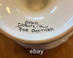 CAMA Deruta Compote Footed Bowl Pedestal Hand Painted Italy For Cottura