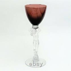 Cambridge Glass #3011'Nude' Claret Wine Glass in Amethyst Purple