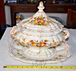 Capodimonte Large Veg/Soup Tureen Hand Crafted And Hand Painted From Italy