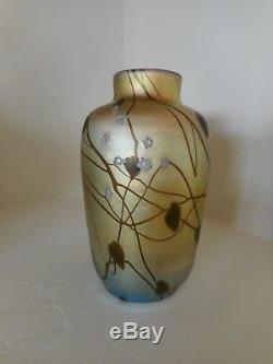 Carder Steuben Millifiori Decorated Aurene Vase