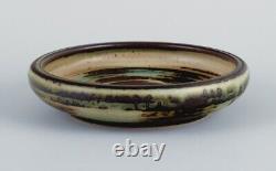 Carl Halier (1873-1948) for Royal Copenhagen, bowl in stoneware with sung glaze