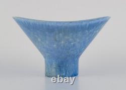 Carl Harry Ståhlane (1920-1990) for Rörstrand. Ceramic bowl in shades of blue