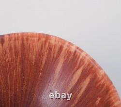 Carl Harry Stålhane for Rörstrand. Ceramic bowl in shades of brown. Mid-20th C