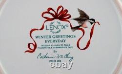 Catherine McClung for Lenox. Winter greetings everyday. Six bowls / dishes