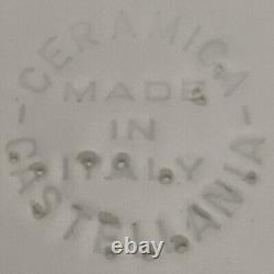 Ceramica Castellania Spaghetti Soup Salad Bowls 6 Piece Set c1970s Italy 8.5dia