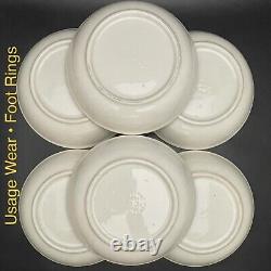Ceramica Castellania Spaghetti Soup Salad Bowls 6 Piece Set c1970s Italy 8.5dia