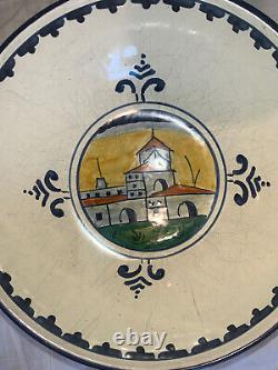 Ceramiche L'Etruria Cortona Hand Painted Glazed TUSCANY ITALY Set Of 2BOWLS RARE