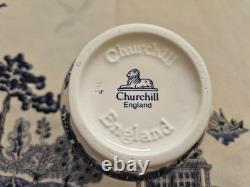 Churchill Blue Willow 7 Pc Service Bundlenewstamped Churchill Large Blue Lion