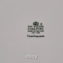 Coalport Countryware Set of FIVE Dinner Plates 10-5/8 Cabbage England