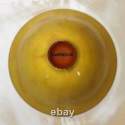 Conical Highly Chromatic Yellow Earthenware Bowl by Gertrud & Otto Natzler c1965