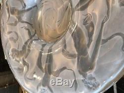 Consolidated Glass Dancing Nudes Platter 17 1/2 Art Deco Extremely Rare