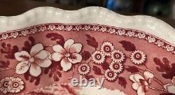 Copeland Spode's Tower Small Punch Bowl Red Transfer Antique English