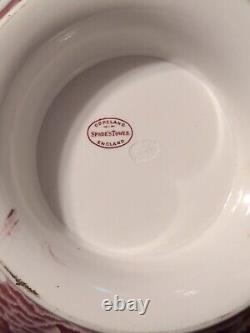 Copeland Spode's Tower Small Punch Bowl Red Transfer Antique English