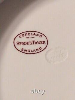 Copeland Spode's Tower Small Punch Bowl Red Transfer Antique English