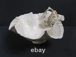 Crab Bowl Sculpture Signed Studio Art Ceramic Large 12.5 Across