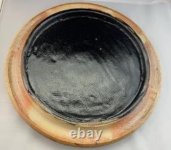 Crocker & Springer Salt Glazed Cake Crock W Lid Signed By CreatorsJon&Jan Wright