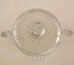 Crystal Trophy Large 14.5 Handled Cup Black Crystal Base Heavy 5 Lb 5 Oz Blank