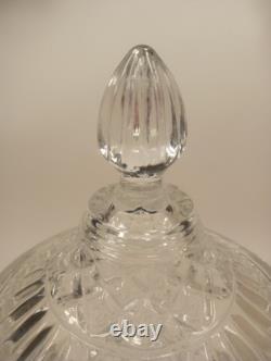 Crystal Trophy Large 14.5 Handled Cup Black Crystal Base Heavy 5 Lb 5 Oz Blank