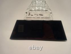 Crystal Trophy Large 14.5 Handled Cup Black Crystal Base Heavy 5 Lb 5 Oz Blank