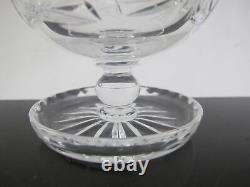 Cut Crystal Glass Footed Dessert Bowl or Cup Set of 8