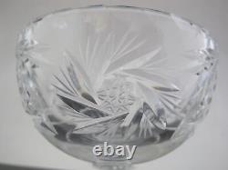 Cut Crystal Glass Footed Dessert Bowl or Cup Set of 8