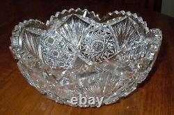 Cut Glass Bowl, Vintage, very nice