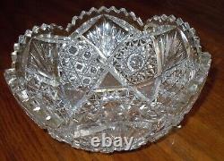 Cut Glass Bowl, Vintage, very nice