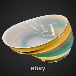Cyan Designs Yellow Cali 15 Inch Wide Glass Decorative Large Bowl Cased Glass