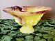DAUM FRANCE- PATE DE VERRE IRIS Bowl. Perfect Condition Gorgeous coloring fine