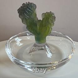 Daum Cactus Pate De Verre Ring Trinket Dish By Hilton McConnico Rare