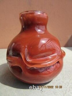 Dominic Labino Studio Art Glass 4 Freeform Vase 1980