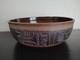 Doug Lee Pottery Hand Carved Bowl 14x5 Signed Mesoamerican