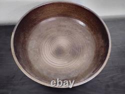 Doug Lee Pottery Hand Carved Bowl 14x5 Signed Mesoamerican