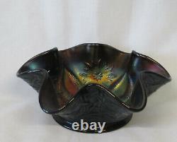 Dugan Anethyst Four Flowers Bowl Dated 1913 VHTF