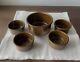 ESLAU Denmark, Vintage ceramic kitchen serving bowls, 5 piece SET with master bowl