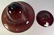 ETHAN ALLEN RARE Pair Pink Purple Handcrafted in Italy Bowls Center Piece WOW