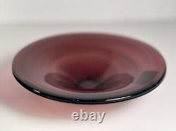 ETHAN ALLEN RARE Pair Pink Purple Handcrafted in Italy Bowls Center Piece WOW