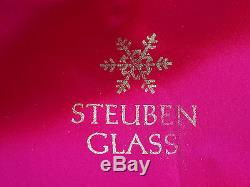 EXQUISITE STEUBEN ART GLASS PRISM CRYSTAL SCULPTURE With PRESENTATION CASE #1133