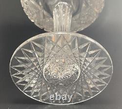 Early 20th Century Compote American Brilliant Cut Glass Wedding Chalice 9.5