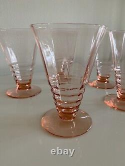 Easter Plates Easter Tableware Pink Depression Glass Dessert Set