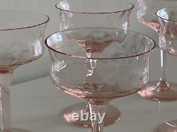 Easter Plates Easter Tableware Pink Depression Glass Dessert Set