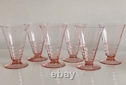 Easter Plates Easter Tableware Pink Depression Glass Dessert Set