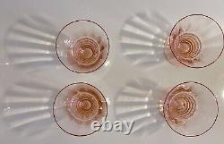 Easter Plates Easter Tableware Pink Depression Glass Dessert Set